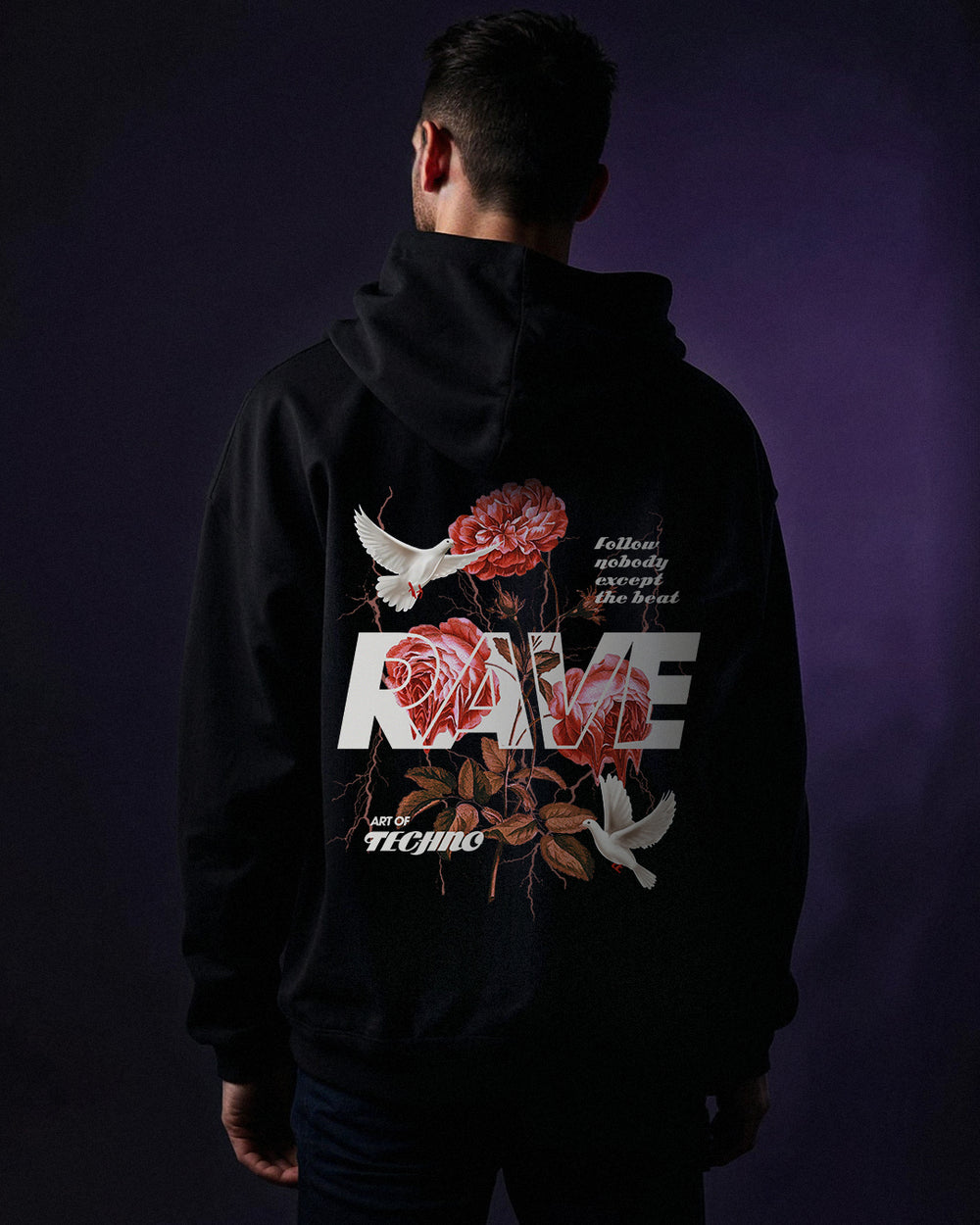 RAVE IN PEACE - OVERSIZED HOODIE