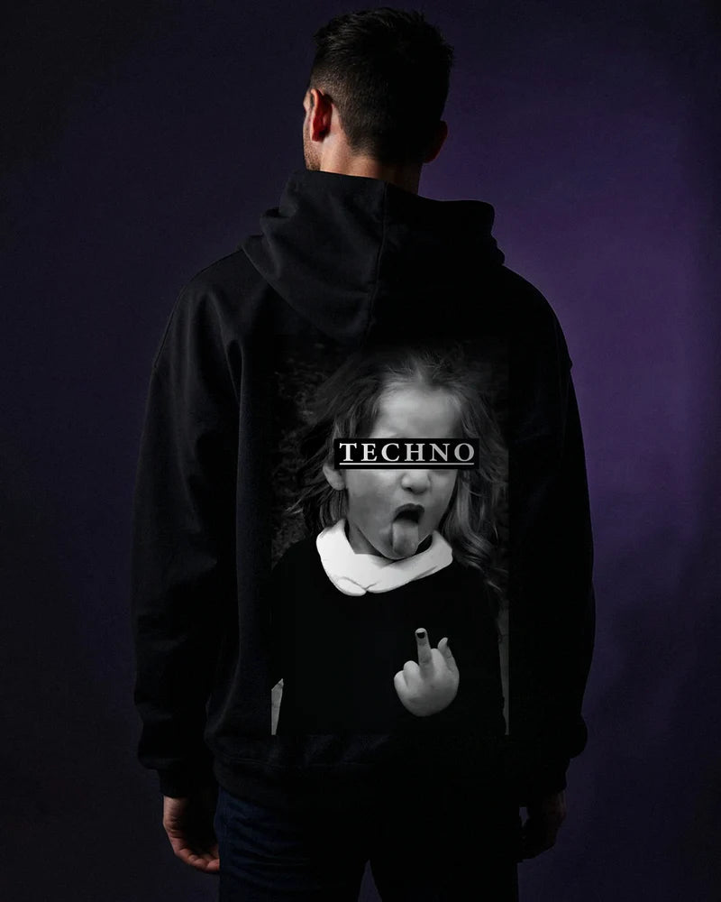 TECHNO GIRL - OVERSIZED HOODIE