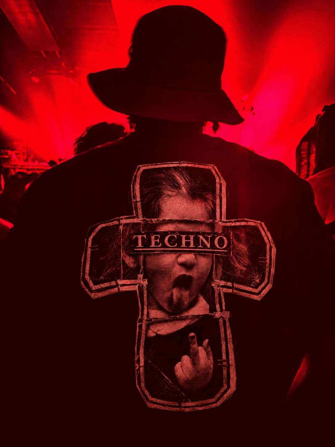 TECHNO GIRL - TECHNO OVERSIZED SHIRT - TECHNO FESTIVAL