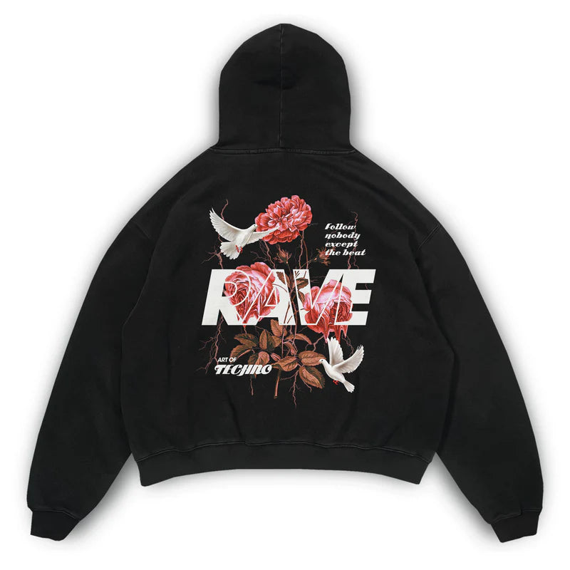 RAVE IN PEACE - OVERSIZED HOODIE