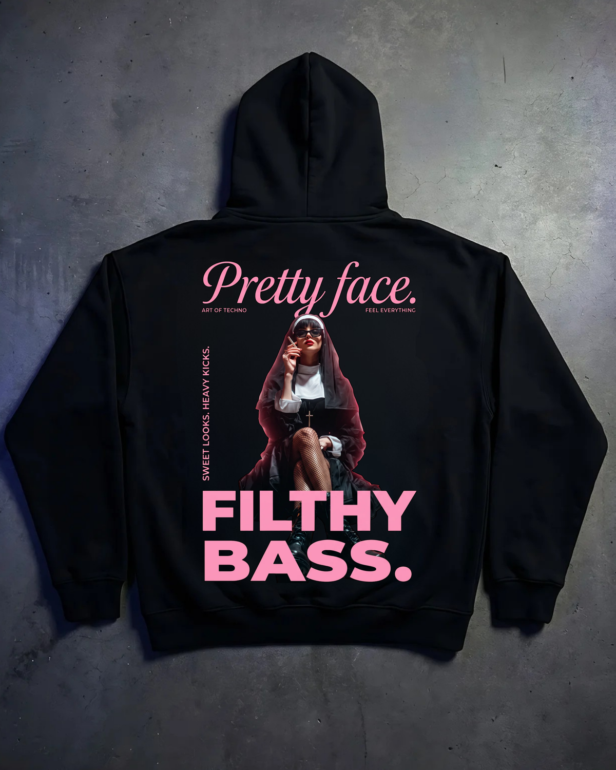 Filthy Bass Nun - Oversized Hoodie